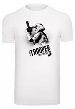 Футболка с принтом STAR WARS STORMTROOPER IMPERIAL FORCES F4NT4STIC, белый