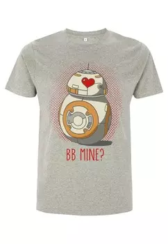 Футболка с принтом STAR WARS: THE FORCE AWAKENS BB MINE UNISEX Star Wars, цвет Mottled Light Grey