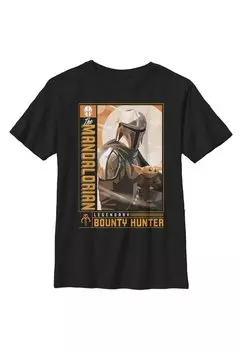 Футболка с принтом Star Wars: The Mandalorian Legendary Duo Star Wars, черный