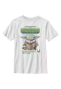 Футболка с принтом Star Wars: The Mandalorian Strong Force Star Wars, белый