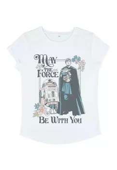 Футболка с принтом STAR WARS: THE MANDALORIAN MTFBWY Star Wars, белый