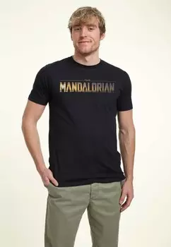 Футболка с принтом STAR WARS THE MANDALORIAN MANDALORIAN LOGO UNISEX Star Wars, темно-синий