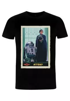 Футболка с принтом STAR WARS: THE MANDALORIAN TRAINING BEGINS CARD UNISEX Star Wars, черный