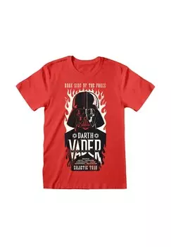 Футболка с принтом STAR WARS VADER FLAMES Henry Tiger, красный