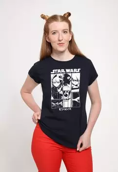 Футболка с принтом STAR WARS VISIONS VISIONS POSTER Henry Tiger, темно-синий