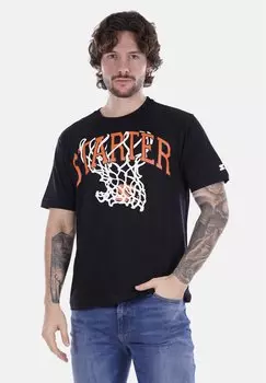 Футболка с принтом Starter, черная