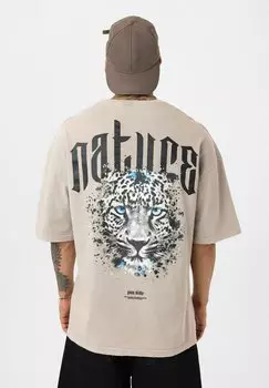 Футболка с принтом STEFAN dandalo, серый