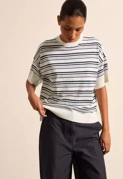 Футболка с принтом Stefanel, белый