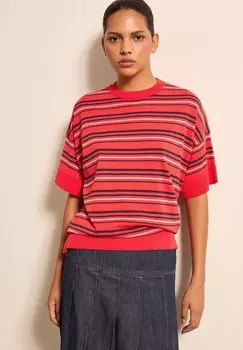 Футболка с принтом Stefanel, синий