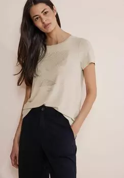 Футболка с принтом STEINCHEN Street One, цвет beige