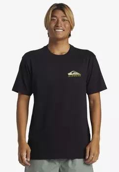 Футболка с принтом STEP UP Quiksilver, цвет black