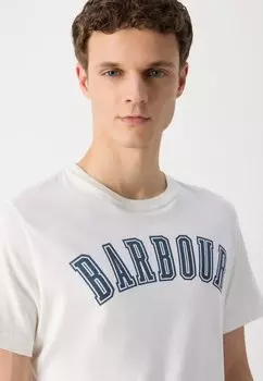 Футболка с принтом Stockland Graphic Barbour, шепот белая