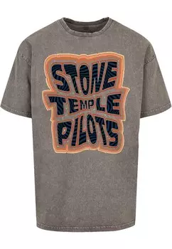 Футболка с принтом STONE TEMPLE PILOTS-VINTAGE ACID WASHED Merchcode, серый