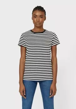 Футболка с принтом Stradivarius, черный