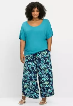 Футболка с принтом STRAND Sheego, бирюзовый