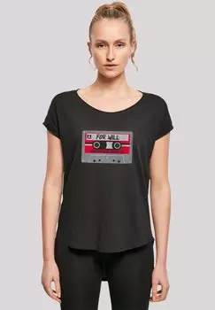 Футболка с принтом STRANGER THINGS CASSETTE FOR WILL NETFLIX TV SERIES F4NT4STIC, черный