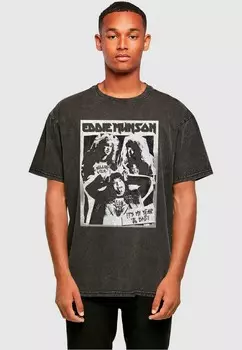 Футболка с принтом STRANGER THINGS EDDIE MUNSON ITS MY YEAR POSTER TEE ABSOLUTE CULT, черный