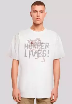 Футболка с принтом STRANGER THINGS HOPPERS LIVE NETFLIX TV SERIES F4NT4STIC, белый