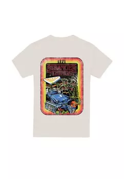 Футболка с принтом STRANGER THINGS RETRO SKETCH COVER Cotton Soul, молочный