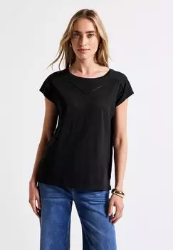 Футболка с принтом Street One, черный