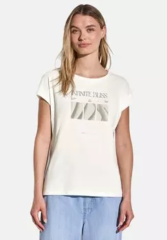 Футболка с принтом Street One, кремовый