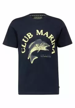 Футболка с принтом Street One MEN, синий