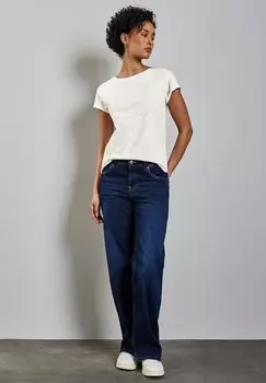 Футболка с принтом Street One, молочный