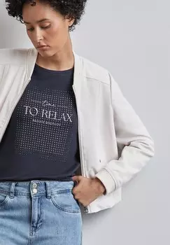 Футболка с принтом Street One, синий