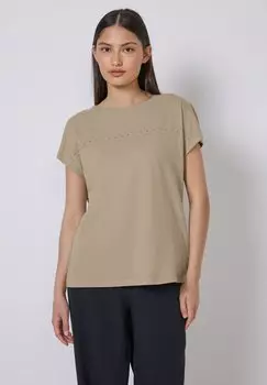 Футболка с принтом Street One Studio, бежевый