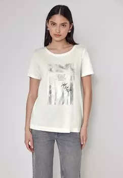 Футболка с принтом Street One Studio, кремовый