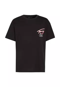 Футболка с принтом STREET TEE UNISEX Tommy Jeans, цвет black