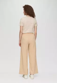 Футболка с принтом STREIFENMUSTER QS, бежевый