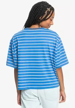 Футболка с принтом STRIPE AND ARTS SS Quiksilver, темно-синий