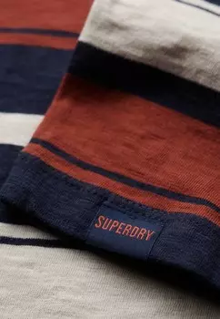 Футболка с принтом STRIPE Superdry, синий