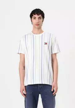 Футболка с принтом STRIPE TEE Tommy Jeans, белый
