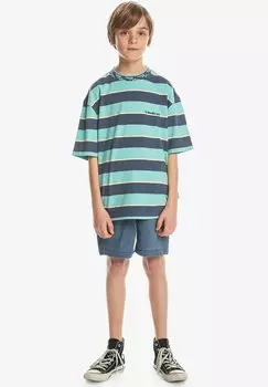 Футболка с принтом STRIPE YTH Quiksilver, цвет crown blue stripe yth