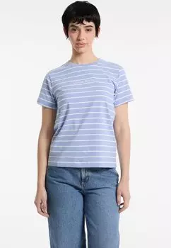 Футболка с принтом STRIPED Guess Jeans, серый