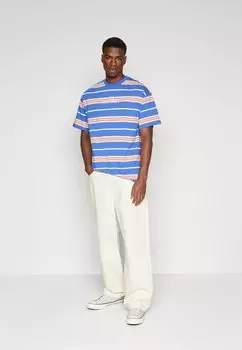 Футболка с принтом STRIPED TEE UNISEX ZOO YORK, синий