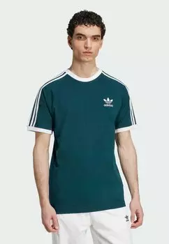 Футболка с принтом STRIPES Adidas Originals, белый