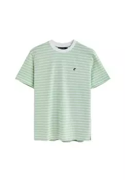 Футболка с принтом STRIPES SHORT SLEEVE CREWNECK M SS RF UN KEANU Polo Club, зеленый