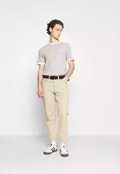 Футболка с принтом STRIPES TEE UNISEX adidas Originals, вереск серый