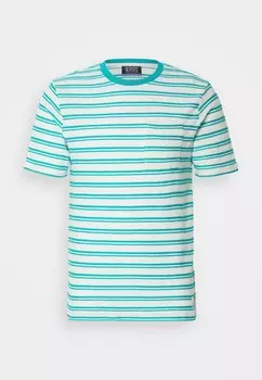 Футболка с принтом STRUCTURED STRIPE POCKET Scotch & Soda, темно-синий