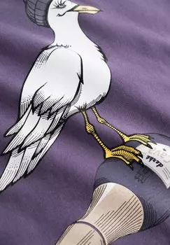 Футболка с принтом STURMMWIN Derbe, фиолетовый