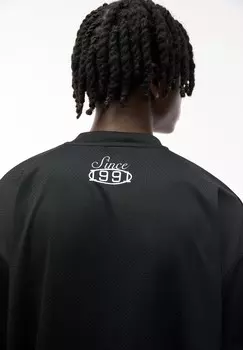 Футболка с принтом STWD PULL&BEAR, черный