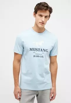 Футболка с принтом STYLE AUSTIN Mustang, цвет blau