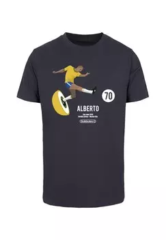 Футболка с принтом SUBBUTEO-ALBERTO Merchcode, темно-синий