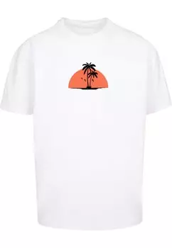 Футболка с принтом SUMMER BEACH HEAVY OVERSIZE Merchcode, цвет white
