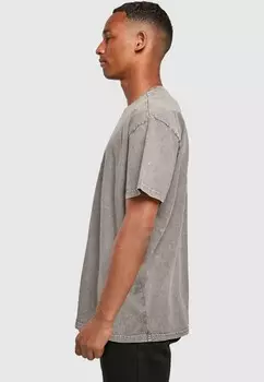 Футболка с принтом SUMMER LIFE IS A WAVE ACID WASHED TE Merchcode, серый