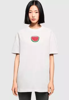 Футболка с принтом SUMMER SUMMERTIME BOYFRIEND Merchcode, белый