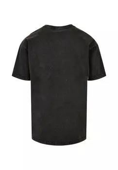 Футболка с принтом SUMMER-SURF VIBES ACID WASHED Merchcode, черный